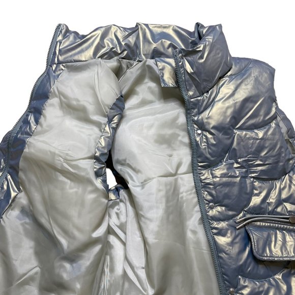 Womens|Padded Vest|Size XL|Bright Green |Turtleneck|Full Zipper|Mid Length - Picture 13 of 16